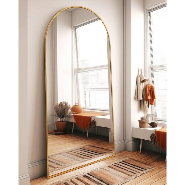 Arched Full Length Mirror, Floor Mirror with Stand, 30"x71" Large